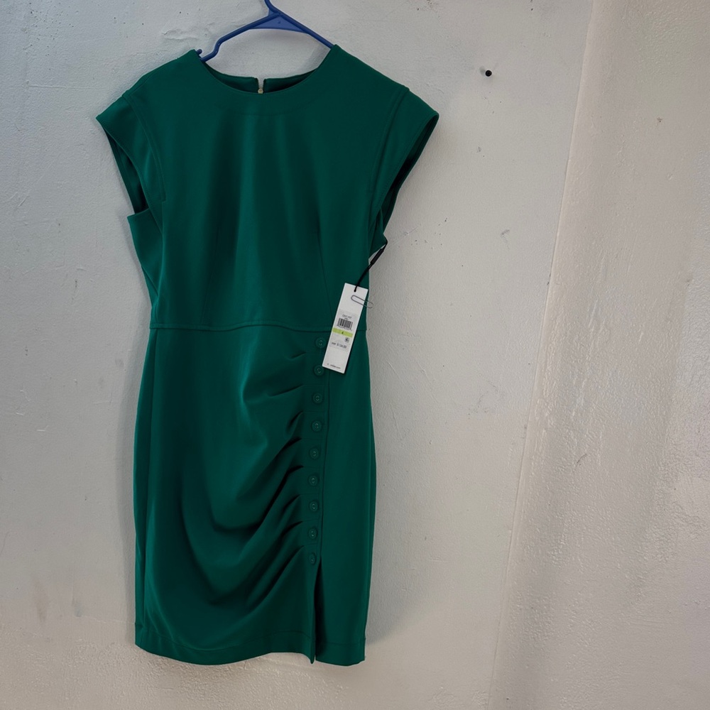 Calvin Klein green Dress size 4 pre-owned - Picture 5 of 16